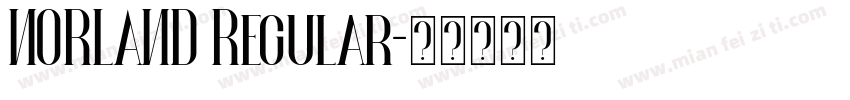 NORLAND Regular字体转换